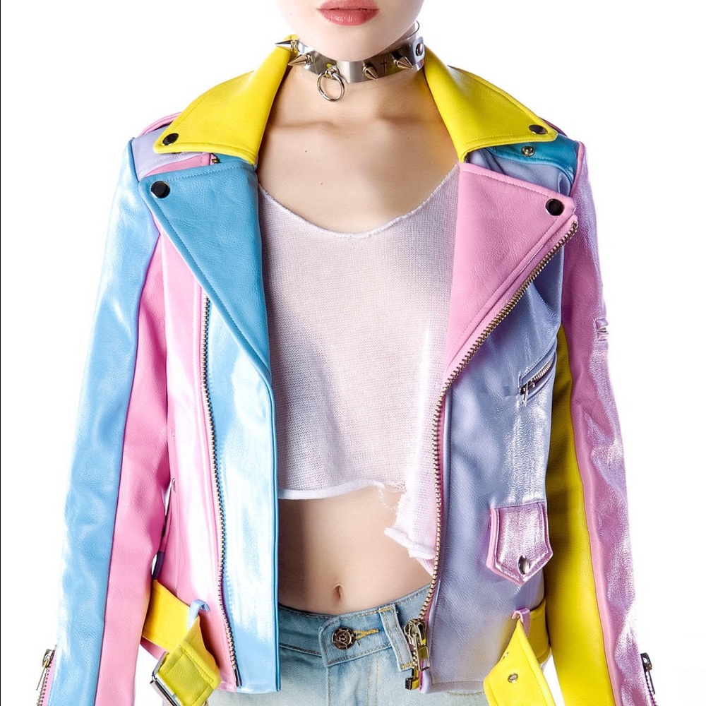 UNIF pastel moto jacket